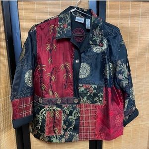 Chico’s Patchwork Oriental Print Jacket
